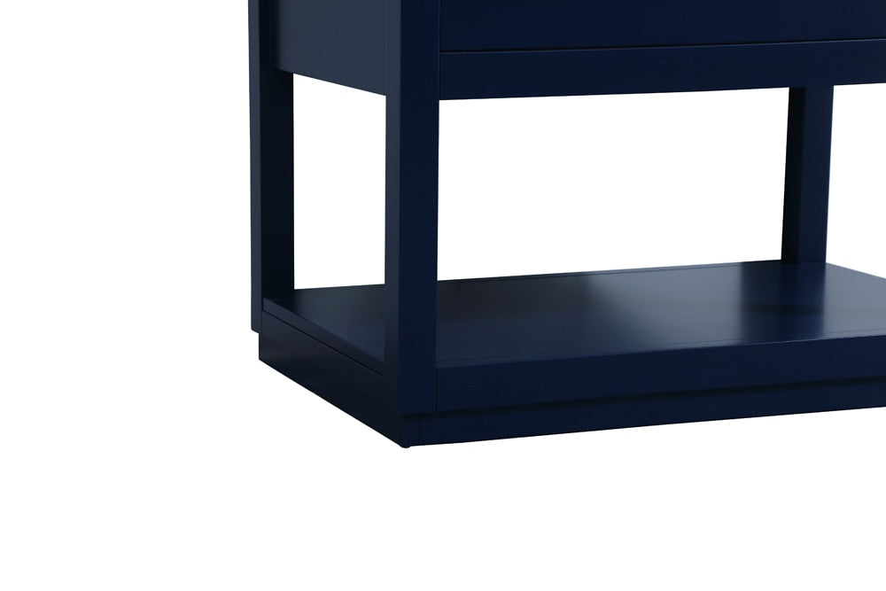 Elegant Furniture & Lighting - Larkin 30 inch Single bathroom vanity in blue with backsplash - VF19230BL-BS veiw 6