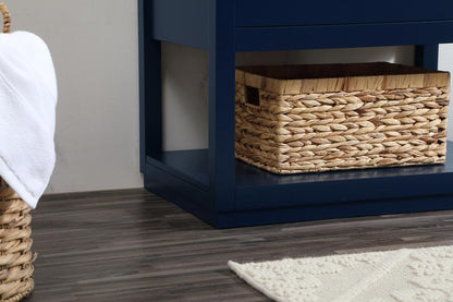 Elegant Furniture & Lighting - Larkin 30 inch Single bathroom vanity in blue with backsplash - VF19230BL-BS veiw 13
