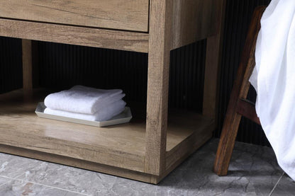Elegant Furniture & Lighting - Larkin 30 Inch SIngle Bathroom Vanity In Natural Oak - VF19230NT veiw 7
