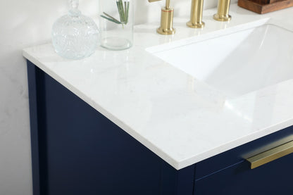 Elegant Furniture & Lighting - Larkin 36 inch Single bathroom vanity in blue - VF19236BL veiw 12