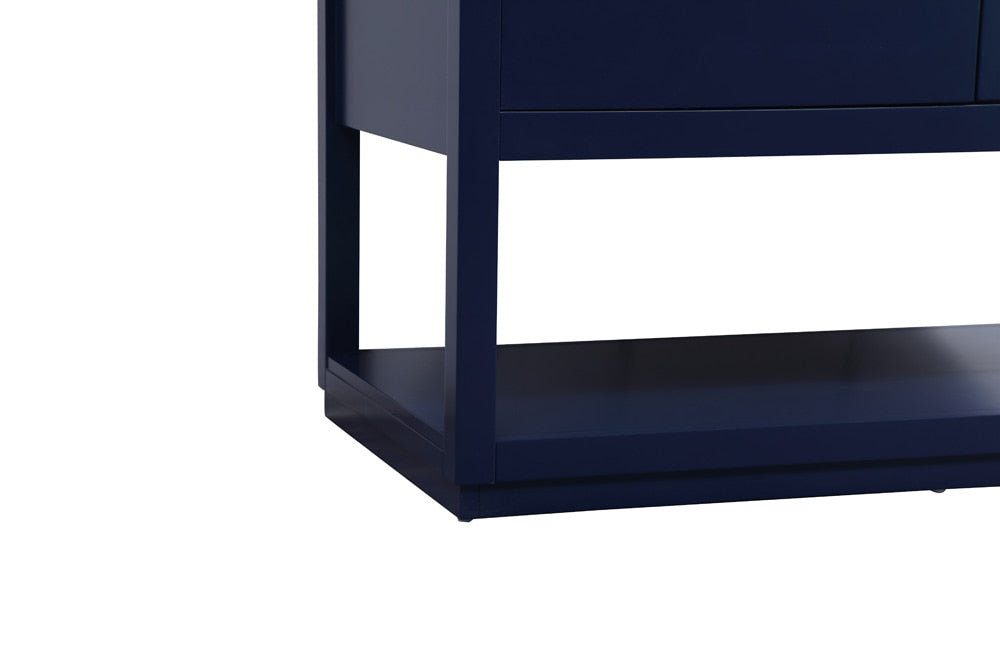 Elegant Furniture & Lighting - Larkin 42 inch Single bathroom vanity in blue with backsplash - VF19242BL-BS veiw 6
