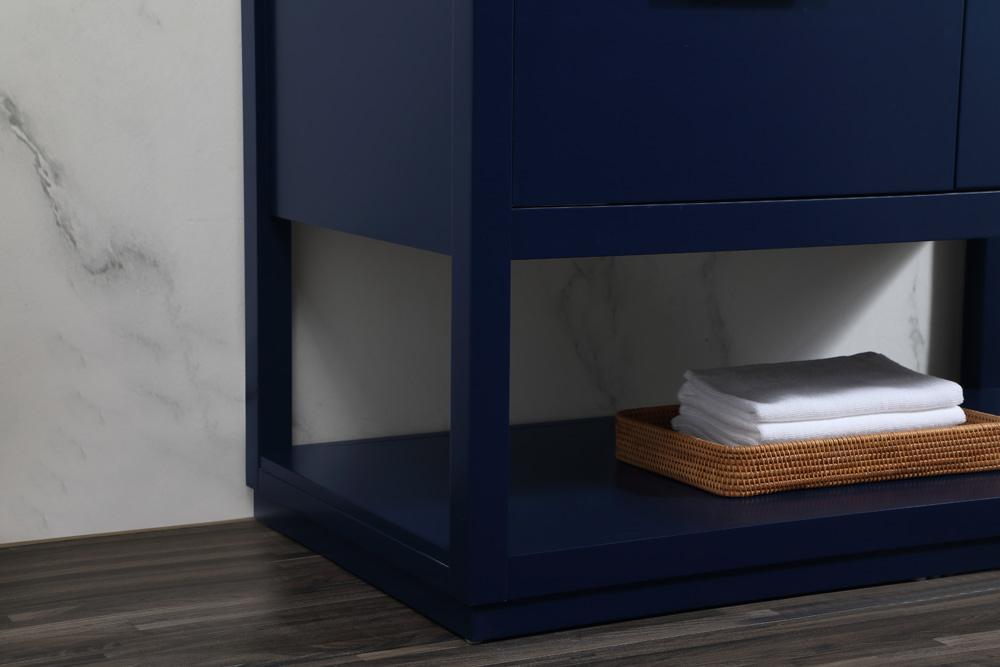 Elegant Furniture & Lighting - Larkin 42 inch Single bathroom vanity in blue with backsplash - VF19242BL-BS veiw 13
