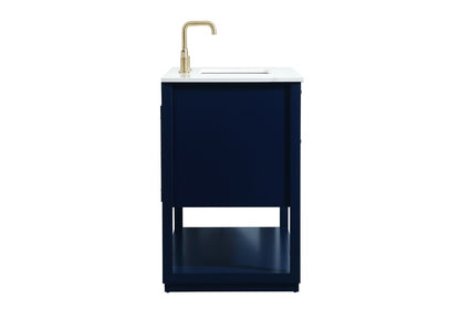Elegant Furniture & Lighting - Larkin 42 inch Single bathroom vanity in blue - VF19242BL veiw 7