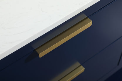 Elegant Furniture & Lighting - Larkin 48 inch Single bathroom vanity in blue with backsplash - VF19248BL-BS veiw 5