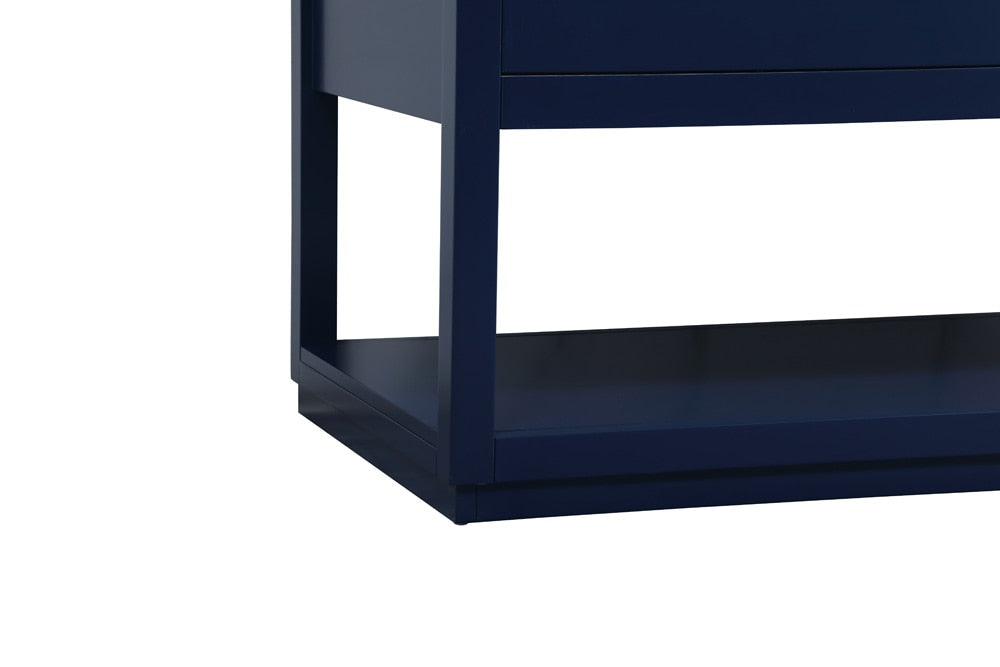 Elegant Furniture & Lighting - Larkin 48 inch Single bathroom vanity in blue with backsplash - VF19248BL-BS veiw 6