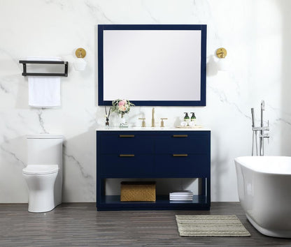 Elegant Furniture & Lighting - Larkin 48 inch Single bathroom vanity in blue - VF19248BL veiw 11