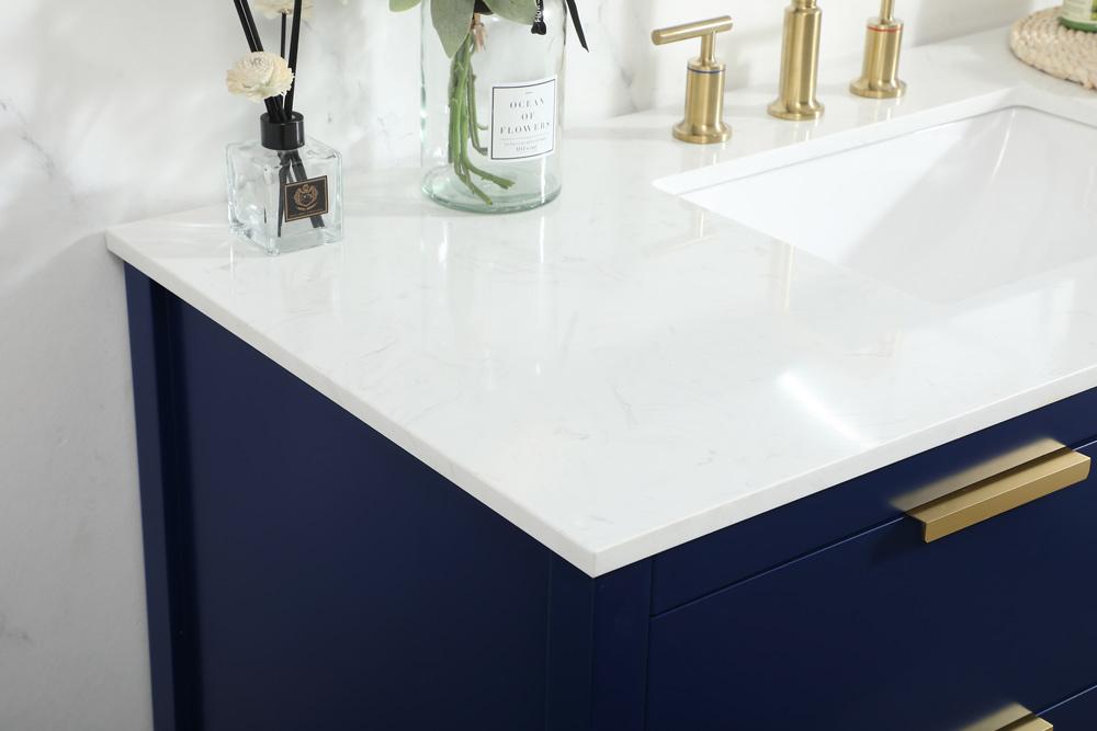 Elegant Furniture & Lighting - Larkin 48 inch Single bathroom vanity in blue - VF19248BL veiw 12