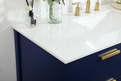 Elegant Furniture & Lighting - Larkin 48 inch Single bathroom vanity in blue - VF19248BL veiw 12