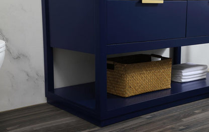Elegant Furniture & Lighting - Larkin 48 inch Single bathroom vanity in blue - VF19248BL veiw 13