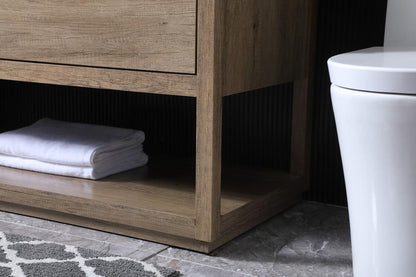 Elegant Furniture & Lighting - Larkin 48 Inch SIngle Bathroom Vanity In Natural Oak - VF19248NT veiw 7