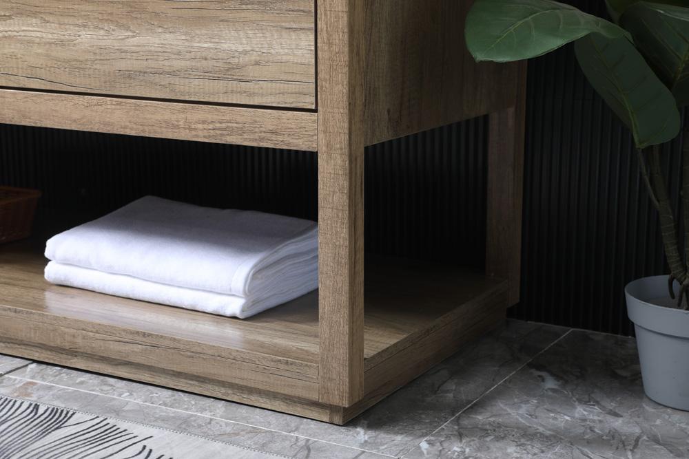 Elegant Furniture & Lighting - Larkin 60 Inch Double Bathroom Vanity In Natural Oak - VF19260DNT veiw 7