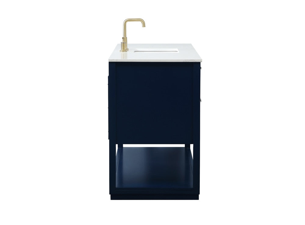 Elegant Furniture & Lighting - Larkin 60 inch Single bathroom vanity in blue - VF19260BL veiw 7