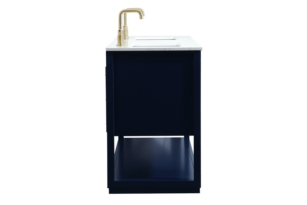 Elegant Furniture & Lighting - Larkin 60 inch Single bathroom vanity in blue - VF19260DBL veiw 7
