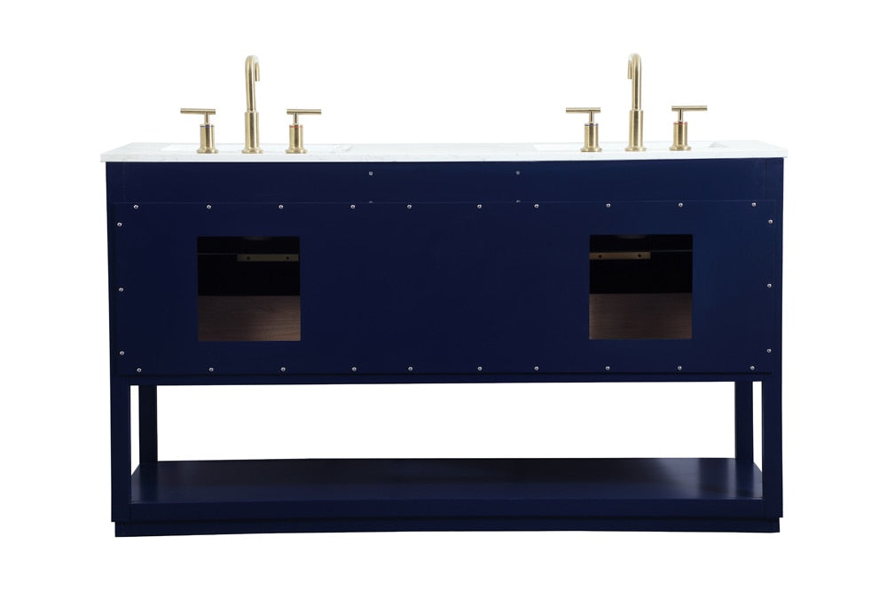 Elegant Furniture & Lighting - Larkin 60 inch Single bathroom vanity in blue - VF19260DBL veiw 8