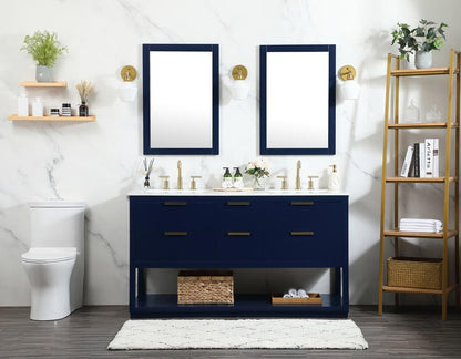 Elegant Furniture & Lighting - Larkin 60 inch Single bathroom vanity in blue - VF19260DBL veiw 11