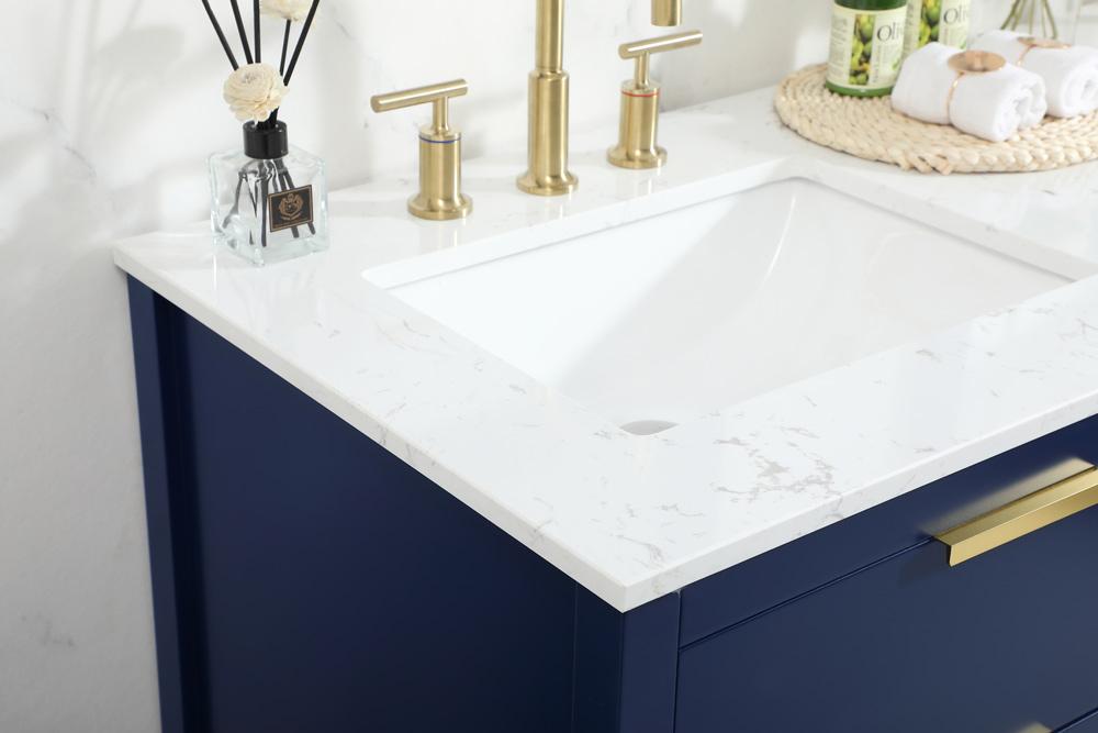 Elegant Furniture & Lighting - Larkin 60 inch Single bathroom vanity in blue - VF19260DBL veiw 12