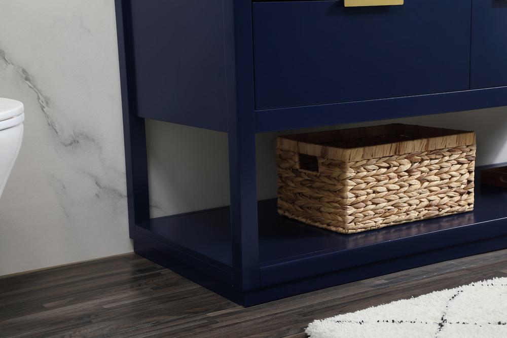 Elegant Furniture & Lighting - Larkin 60 inch Single bathroom vanity in blue - VF19260DBL veiw 13