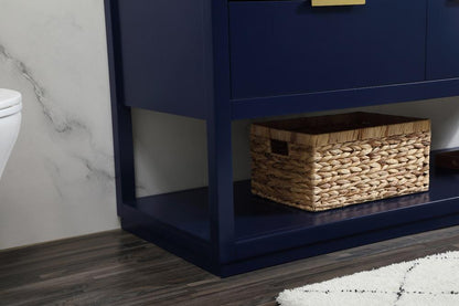Elegant Furniture & Lighting - Larkin 60 inch Single bathroom vanity in blue - VF19260DBL veiw 13
