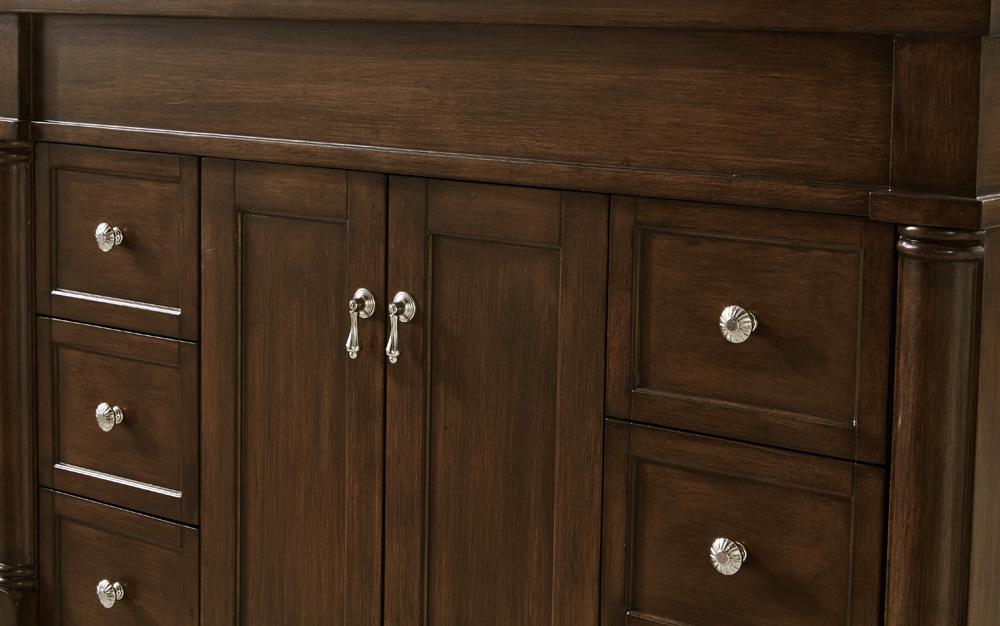 Elegant Furniture & Lighting - Lexington 42 inch Single Bathroom vanity in Walnut with ivory white engineered marble - VF13042WT-VW view 6