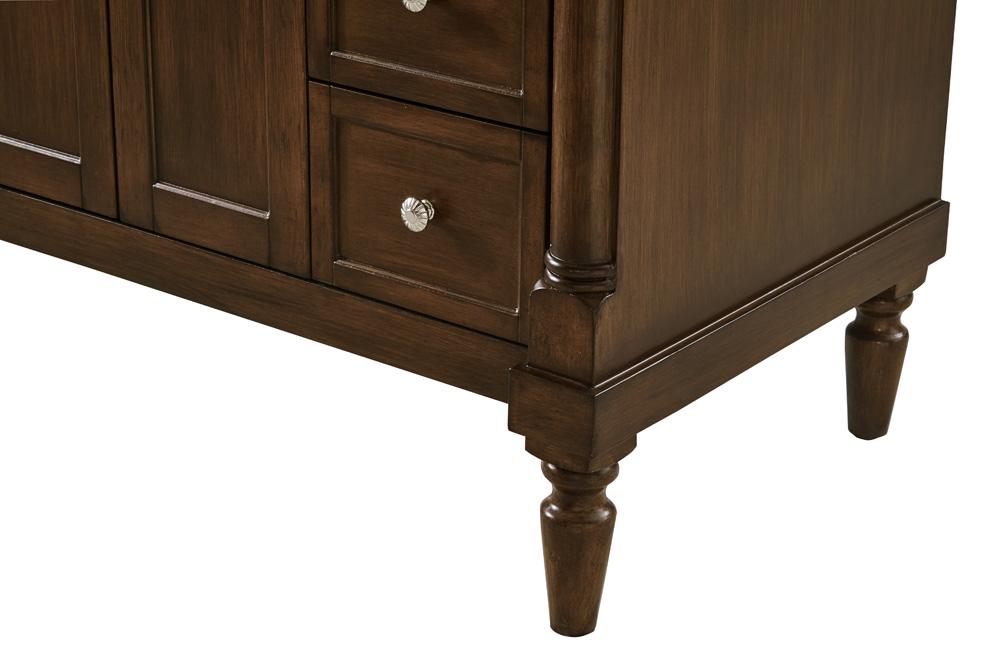 Elegant Furniture & Lighting - Lexington 42 inch Single Bathroom vanity in Walnut with ivory white engineered marble - VF13042WT-VW view 7