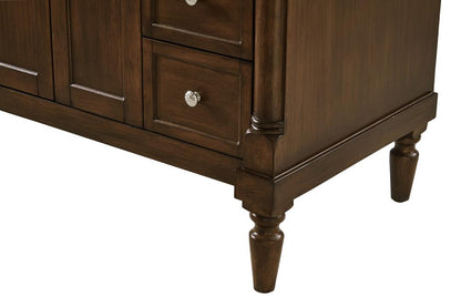 Elegant Furniture & Lighting - Lexington 42 inch Single Bathroom vanity in Walnut with ivory white engineered marble - VF13042WT-VW view 7