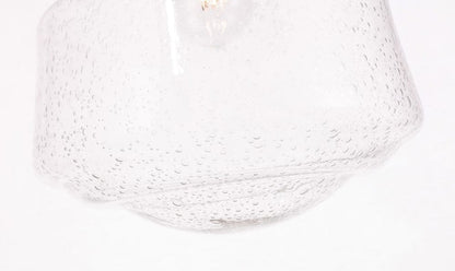 Elegant Furniture & Lighting - Lyle 1 light Black and Clear seeded glass Flush mount - LD6240BK view 6