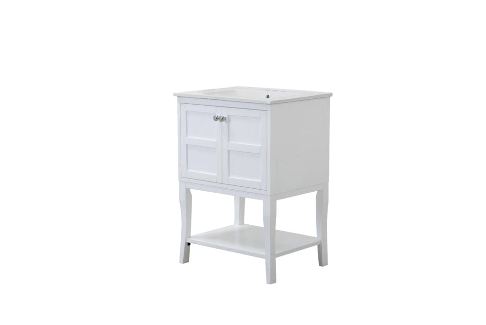 Elegant Furniture & Lighting - Mason 2 Doors Cabinet 24 In. X 18 In. X 34 In. In White - VF2100 view 2