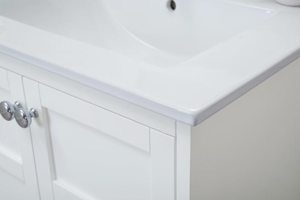 Elegant Furniture & Lighting - Mason 2 Doors Cabinet 24 In. X 18 In. X 34 In. In White - VF2100 view 4