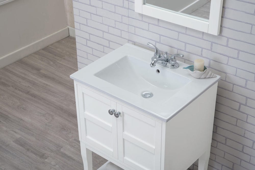 Elegant Furniture & Lighting - Mason 2 Doors Cabinet 24 In. X 18 In. X 34 In. In White - VF2100 view 6