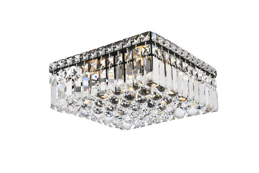 Elegant Furniture & Lighting - Maxime 12 inch black flush mount - V2032F12BK/RC veiw 1