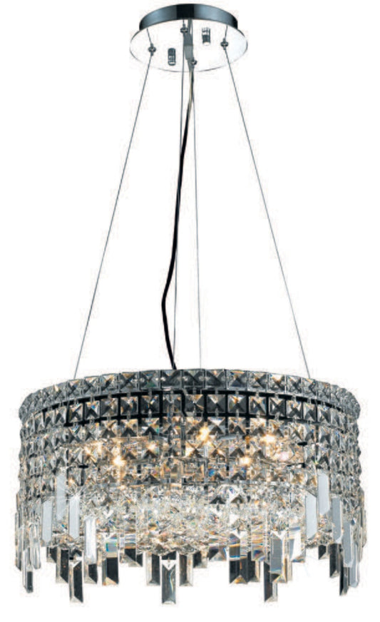 Elegant Furniture & Lighting - Maxime 12 light Chrome Chandelier Clear Royal Cut Crystal - V2031D20C/RC veiw 1