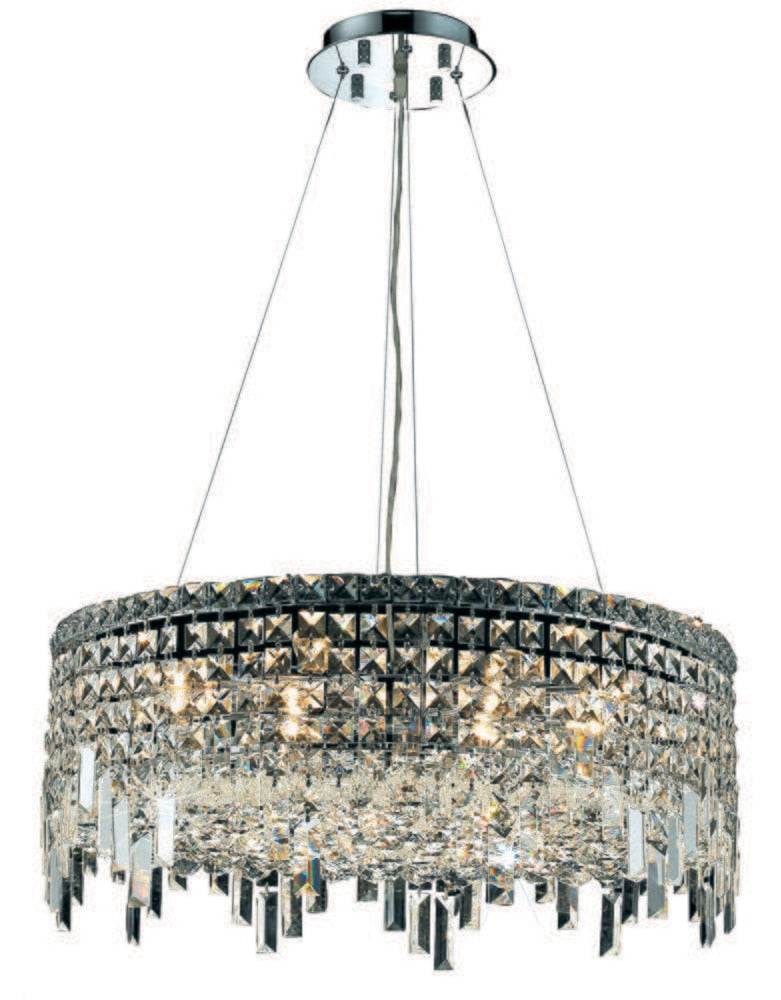 Elegant Furniture & Lighting - Maxime 12 light Chrome Chandelier Clear Royal Cut Crystal - V2031D24C/RC veiw 1