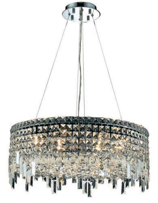 Elegant Furniture & Lighting - Maxime 12 light Chrome Chandelier Clear Royal Cut Crystal - V2031D24C/RC veiw 1