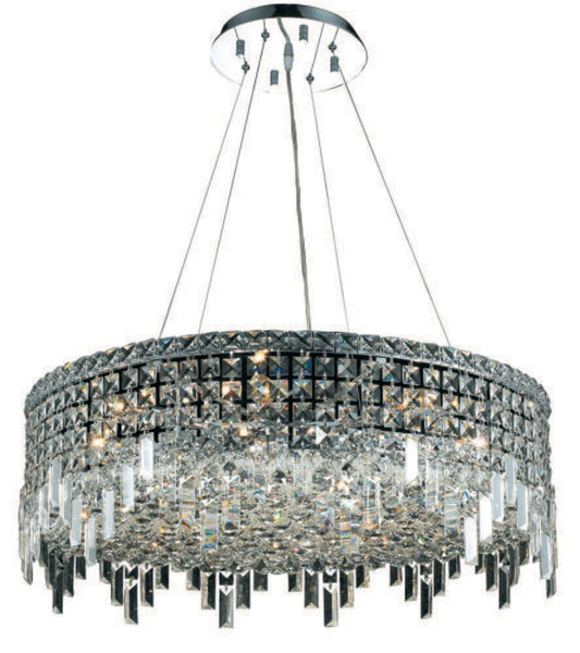 Elegant Furniture & Lighting - Maxime 12 light Chrome Chandelier Clear Royal Cut Crystal - V2031D28C/RC veiw 1
