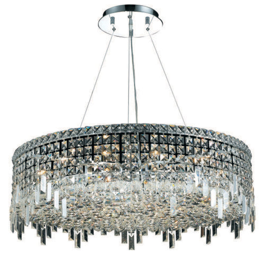 Elegant Furniture & Lighting - Maxime 18 light Chrome Chandelier Clear Royal Cut Crystal - V2031D32C/RC veiw 1