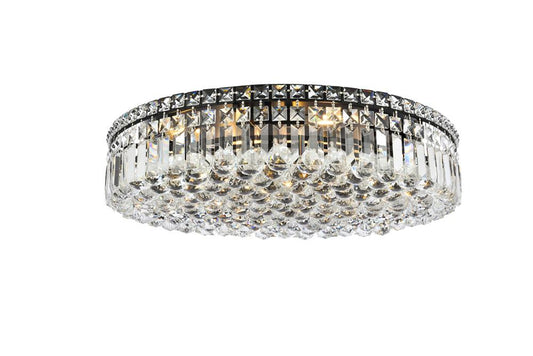 Elegant Furniture & Lighting - Maxime 24 inch black flush mount - V2030F24BK/RC veiw 1