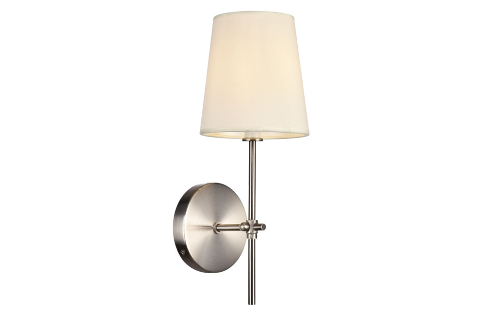 Elegant Furniture & Lighting - Mel Wall Sconce D5.5 H15 Lt:1 Burnished Nickel Finish - LD6004W6BN veiw 1