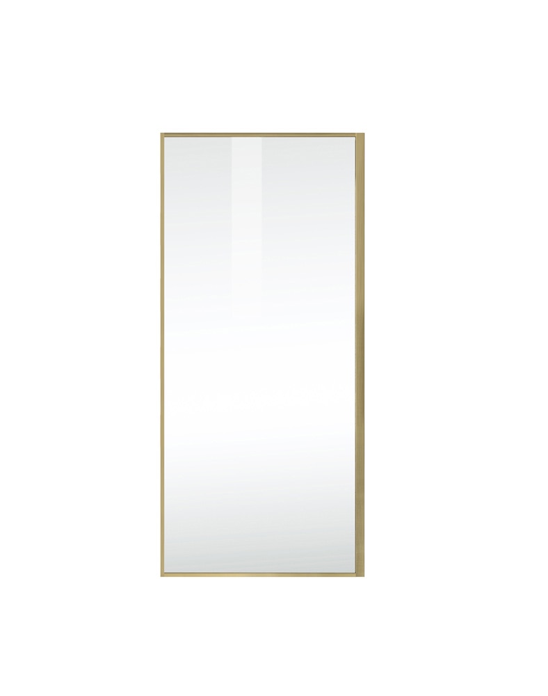 Elegant Furniture & Lighting - Melbourne Fixed framed shower door 35 x 76 Brushed Gold - SD188-3576BGD veiw 8