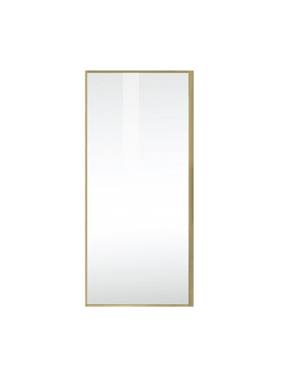 Elegant Furniture & Lighting - Melbourne Fixed framed shower door 35 x 76 Brushed Gold - SD188-3576BGD veiw 8