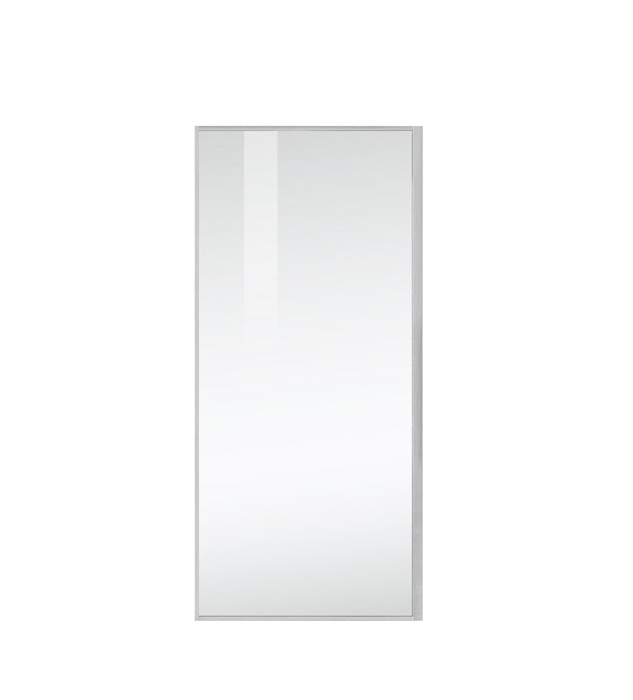 Elegant Furniture & Lighting - Melbourne Fixed framed shower door 35 x 76 Brushed Nickel - SD188-3576BNK veiw 8