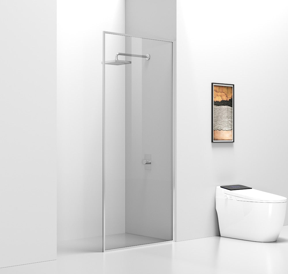 Elegant Furniture & Lighting - Melbourne Fixed framed shower door 35 x 76 Polished Chrome - SD188-3576PCH veiw 4