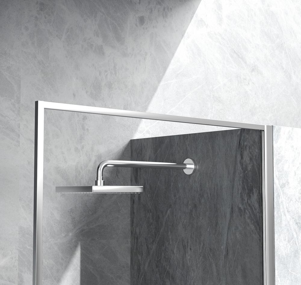 Elegant Furniture & Lighting - Melbourne Fixed framed shower door 35 x 76 Polished Chrome - SD188-3576PCH veiw 6