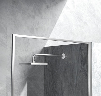 Elegant Furniture & Lighting - Melbourne Fixed framed shower door 35 x 76 Polished Chrome - SD188-3576PCH veiw 6
