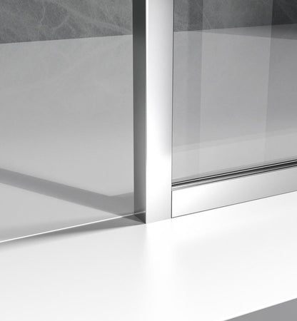 Elegant Furniture & Lighting - Melbourne Fixed framed shower door 35 x 76 Polished Chrome - SD188-3576PCH veiw 7