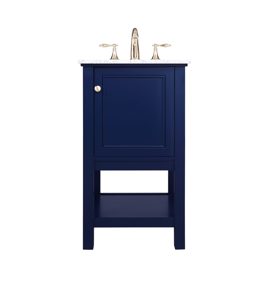 Elegant Furniture & Lighting - Metropolis 19 inch Single bathroom vanity in Blue - VF27019BL veiw 1