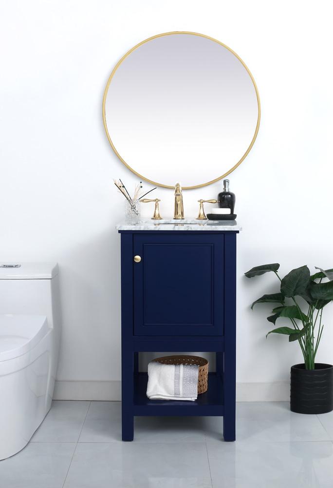 Elegant Furniture & Lighting - Metropolis 19 inch Single bathroom vanity in Blue - VF27019BL veiw 2