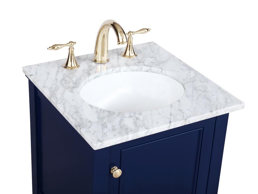 Elegant Furniture & Lighting - Metropolis 19 inch Single bathroom vanity in Blue - VF27019BL veiw 4