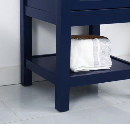 Elegant Furniture & Lighting - Metropolis 19 inch Single bathroom vanity in Blue - VF27019BL veiw 13
