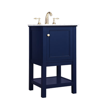 Elegant Furniture & Lighting - Metropolis 19 inch Single bathroom vanity in Blue - VF27019BL veiw 14