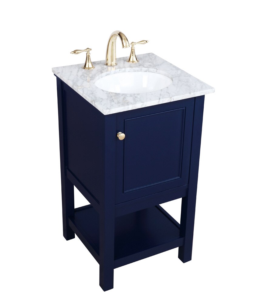 Elegant Furniture & Lighting - Metropolis 19 inch Single bathroom vanity in Blue - VF27019BL veiw 15